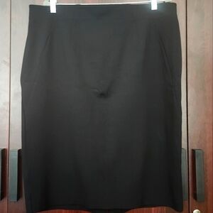 Lane Bryant Chic Black Pencil Skirt